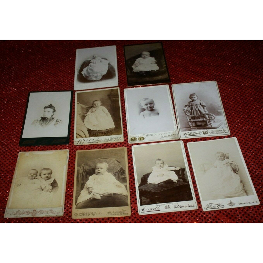 Antique Black & white Photos Late 1800's to Early 1900's Lot of 10 #7